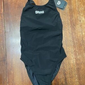 Women’s size 28 NWT Arena Black Legless tech suit 12&under approved